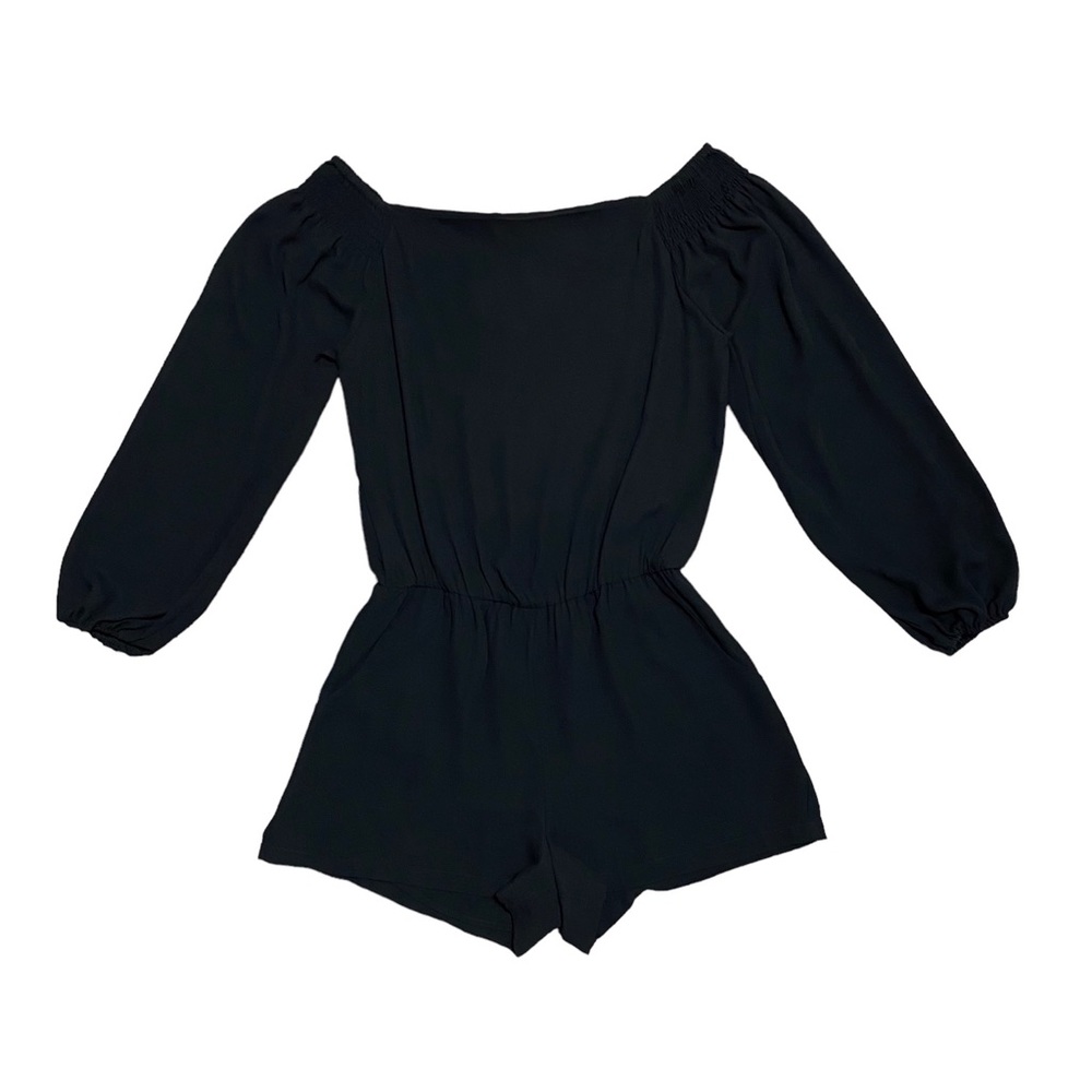 Eight Sixty Off the Shoulder Long Sleeve Romper